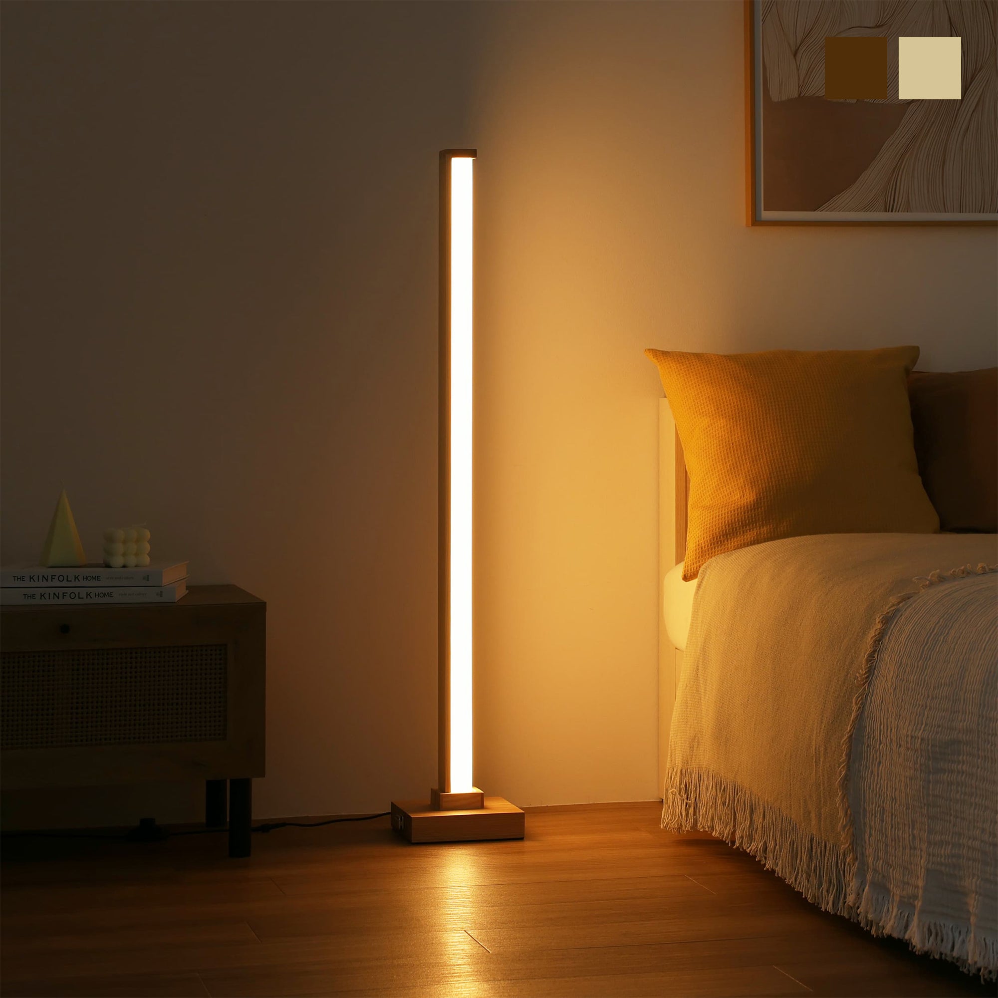 VENTOTA 間接照明 リモコン付き 調光 LED フロアライト 寝室 おしゃれ 北欧 フロアランプ フロアスタンドライト かんせつ照明 HovenRemoteNA